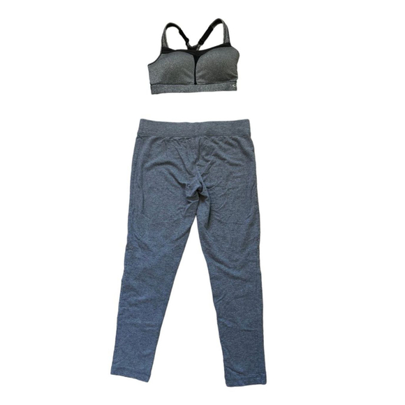 Champion Pants - Women's Athletic Wear Set - Verona Leggings Size MED Champion Sports Bra 34DD